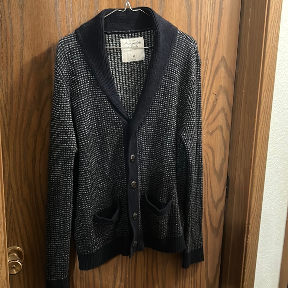 Abercrombie&Fitch Cardigan Men's M Shawl Collar Sweater